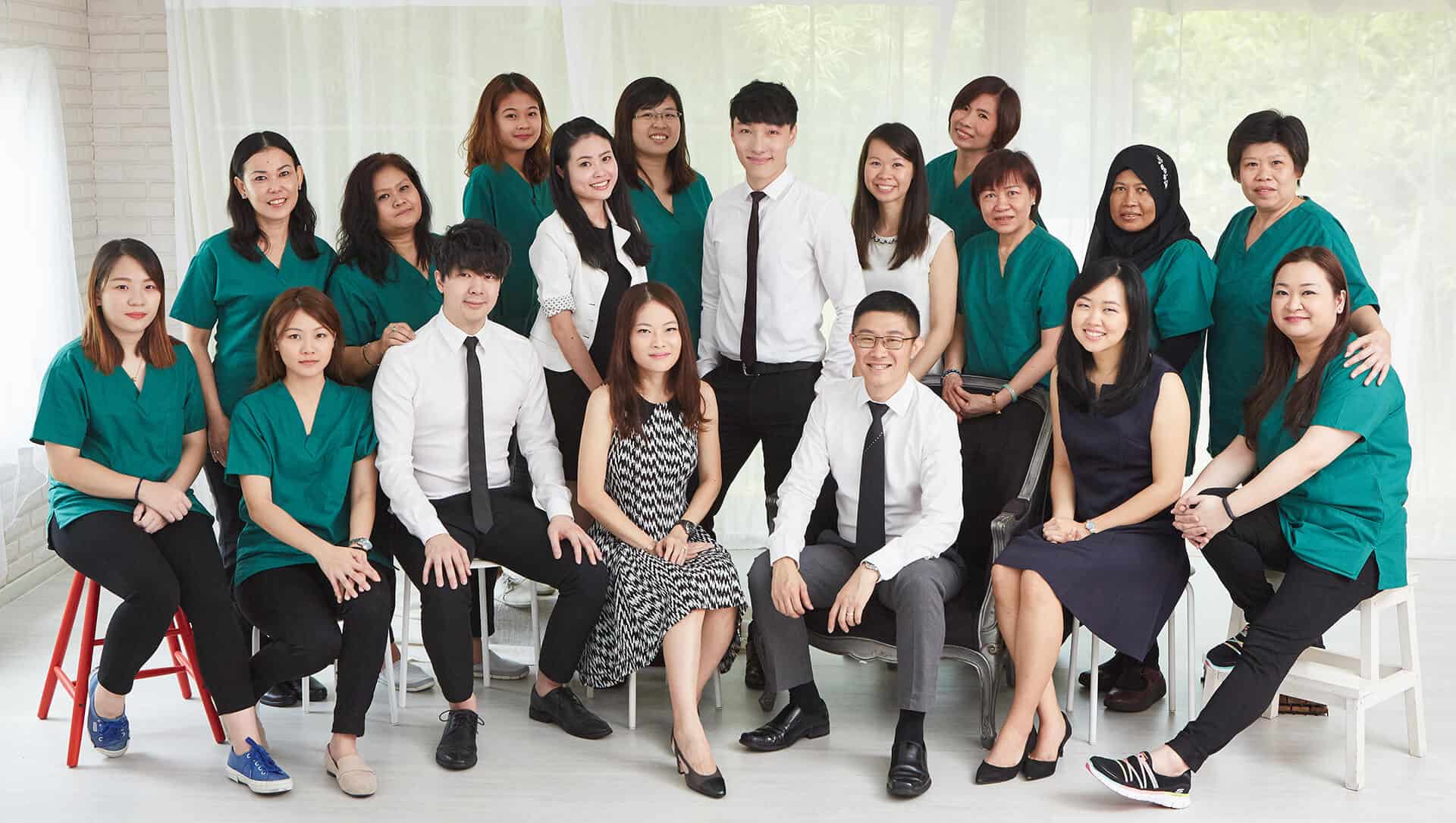 AllSmilesDental Dentist Family - Group Photo