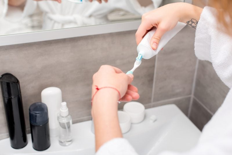 brushing with the right toothpaste and toothbrush