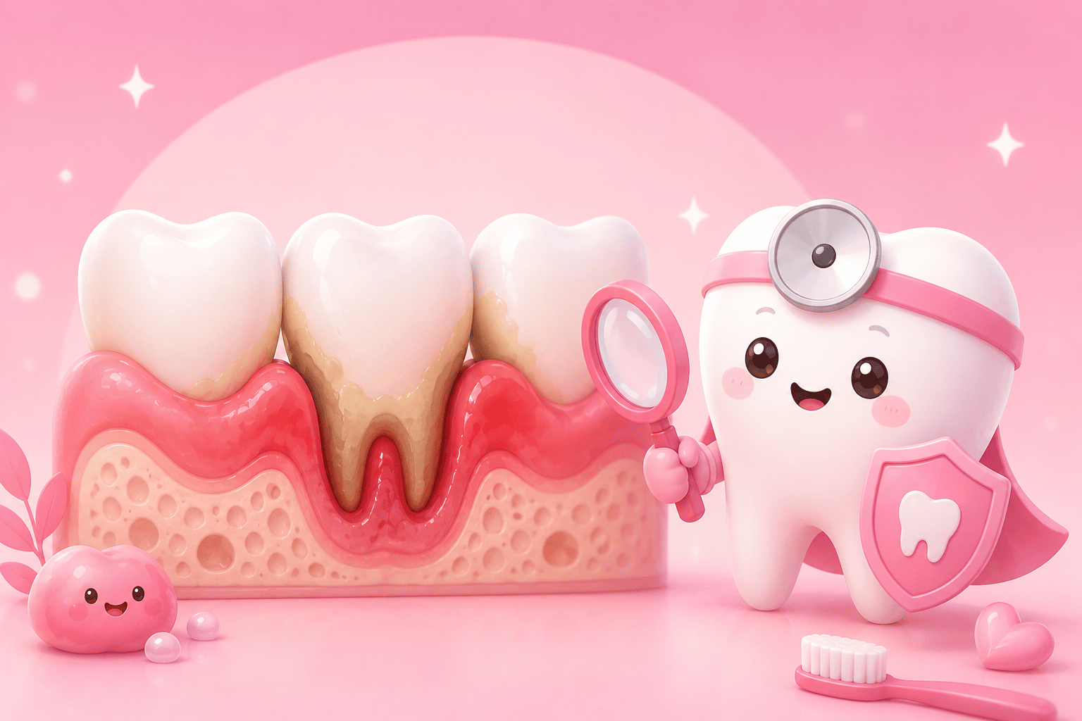 illustration of periodontitis