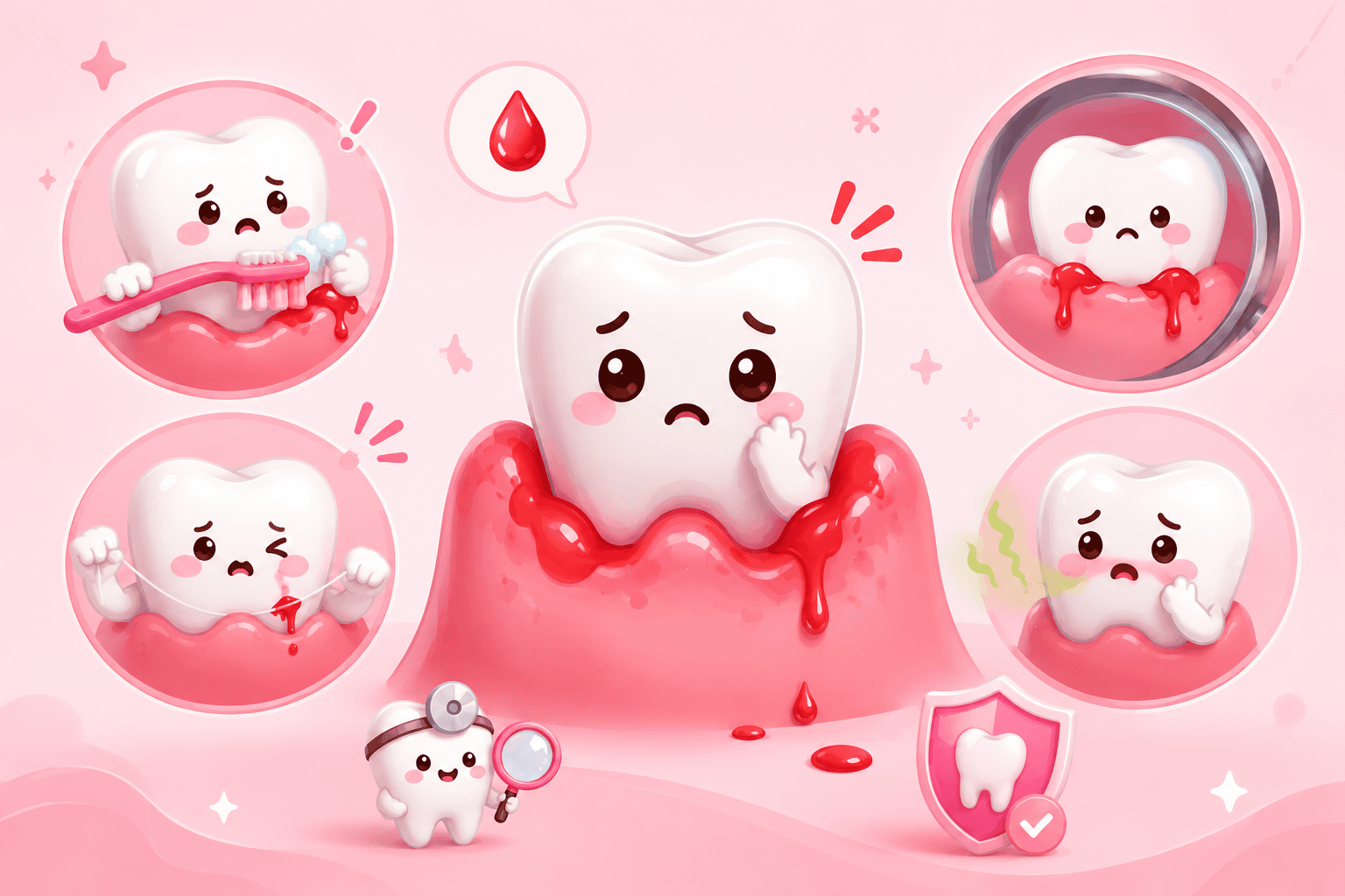 bleeding gums illustration