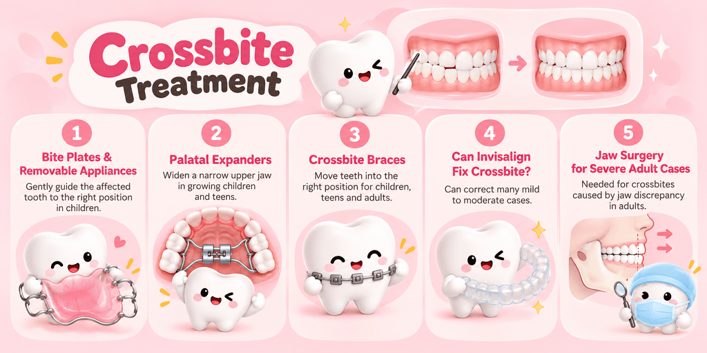 infographic article about crossbite treatment in Singapore