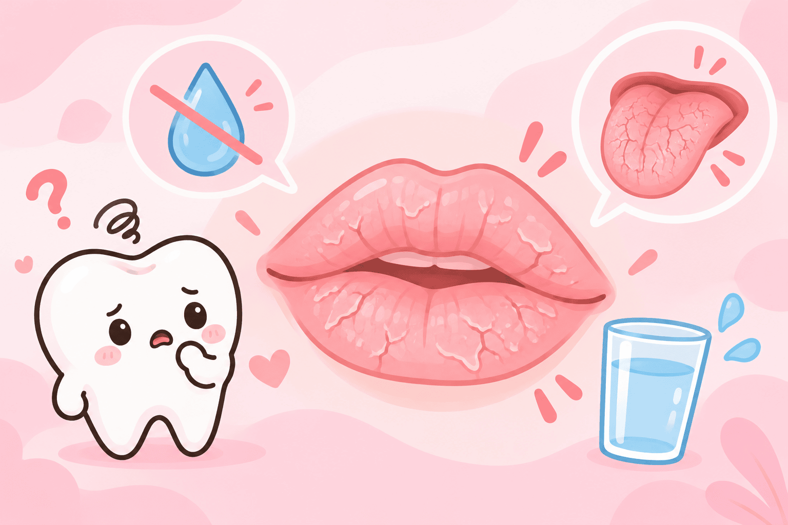 illustration of dry mouth
