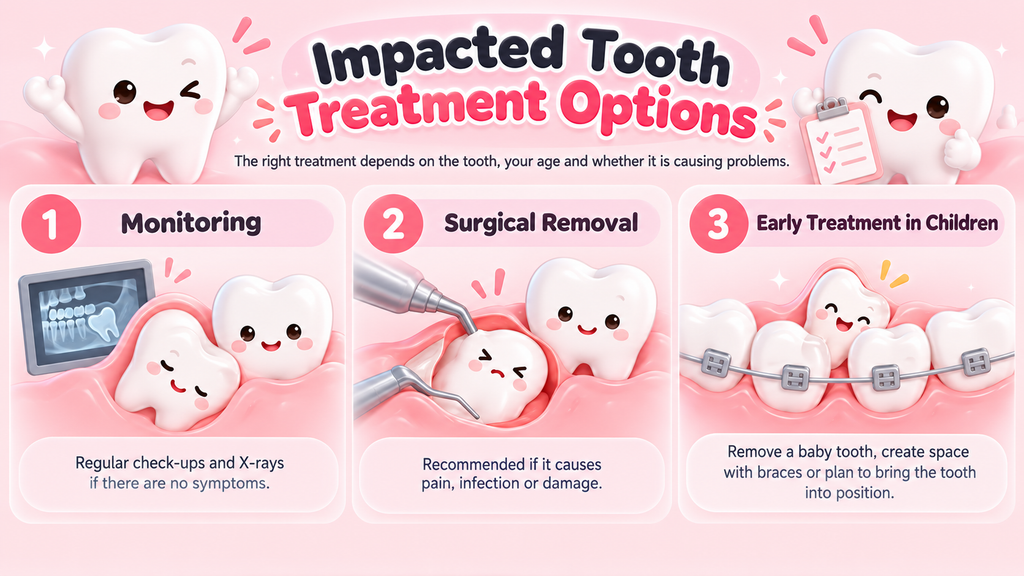 infographic article about impacted tooth treatment in Singapore